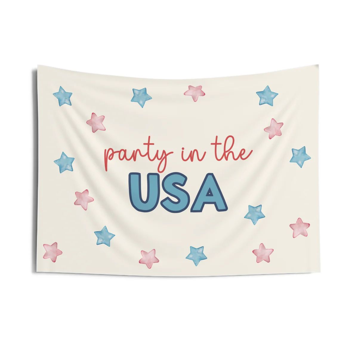 Party in the USA Banner - 4th of July Memorial Day Backdrop | The Little Lemons Company