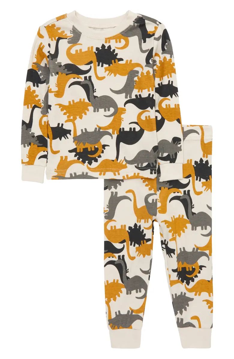Dinosaurs Fitted Two-Piece Pajamas | Nordstrom