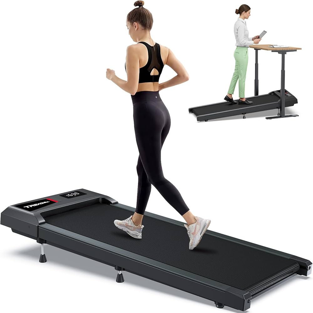 WELLFIT Walking Pad with 10% Incline, Under Desk Treadmills with Voice Control Mute Remote,Lightw... | Amazon (US)