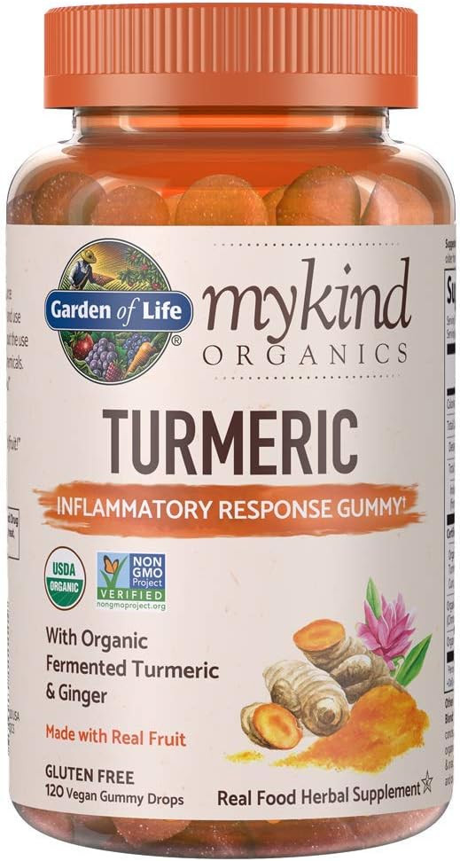 Garden of Life Mykind Organics Turmeric Inflammatory Response Gummy - 120 Real Fruit Gummies for ... | Amazon (US)