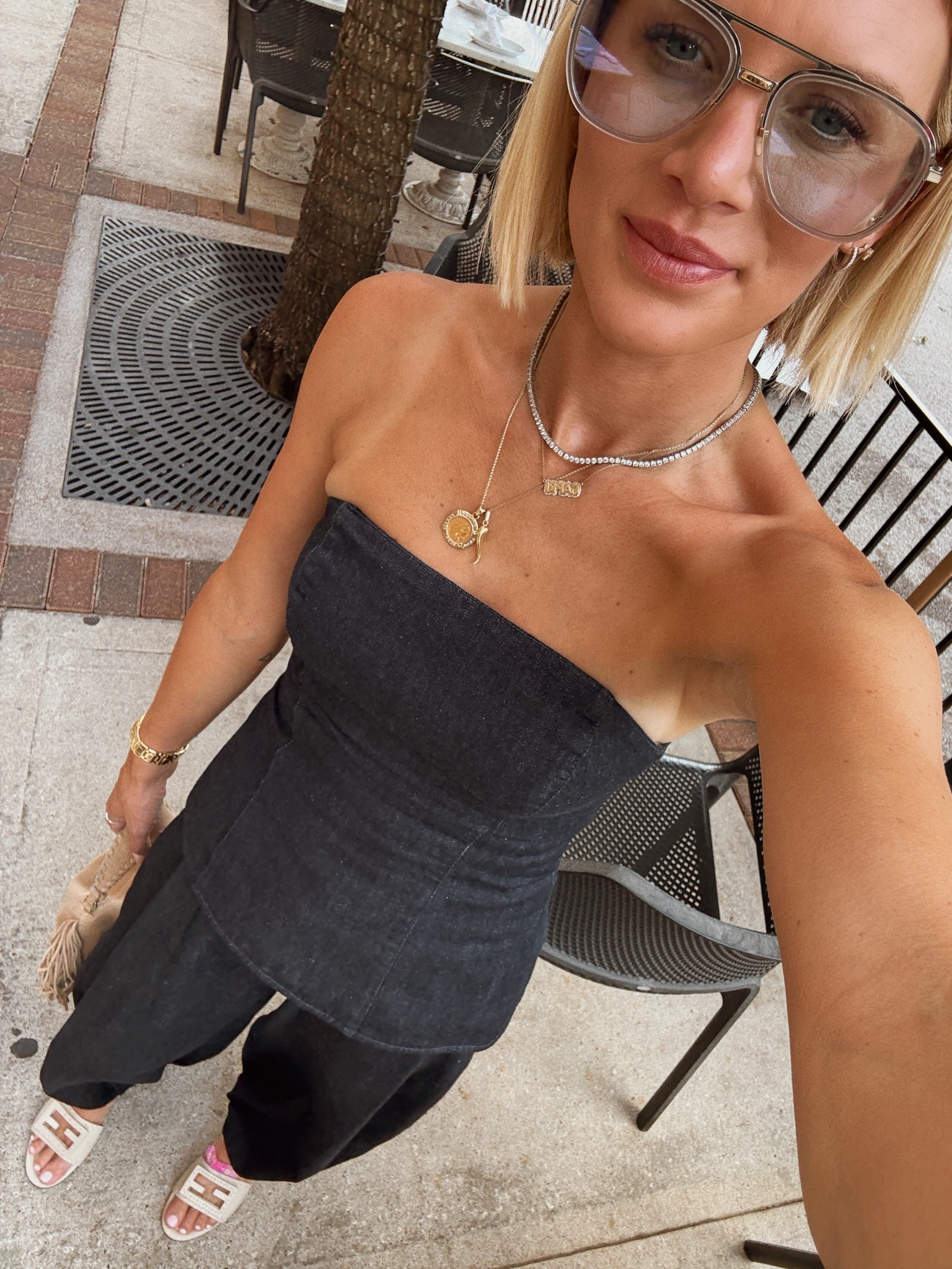 so many compliments on this denim set! Wearing a small top & pants — fits tts (unless you are busty — size up!) 

#LTKFindsUnder100 #LTKSeasonal