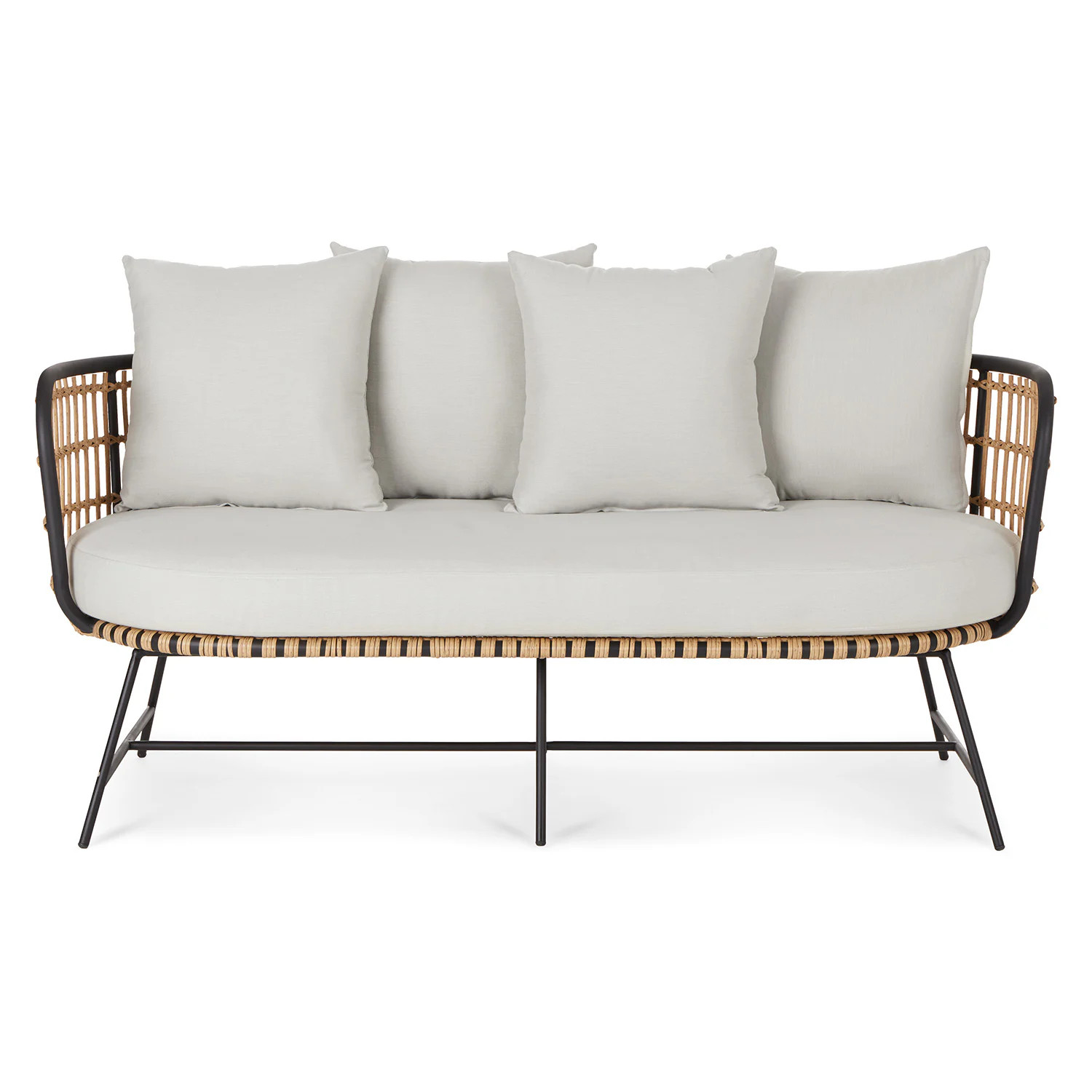 Onya 63.5" Outdoor Loveseat - Lily White | Article