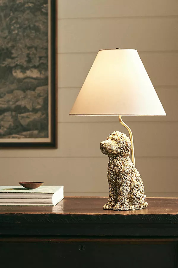 The Icon Table Lamp: Dog Edition | Anthropologie (US)