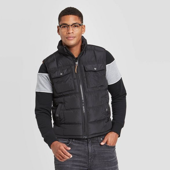 Men's Fullzip Midweight Puffer Vest - Goodfellow & Co™ | Target