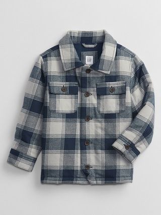 Toddler Plaid Shirt Jacket | Gap Factory