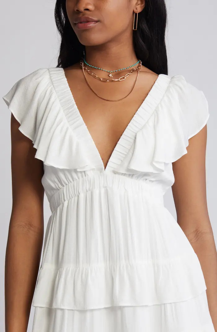 Ruffle Trim Minidress | Nordstrom