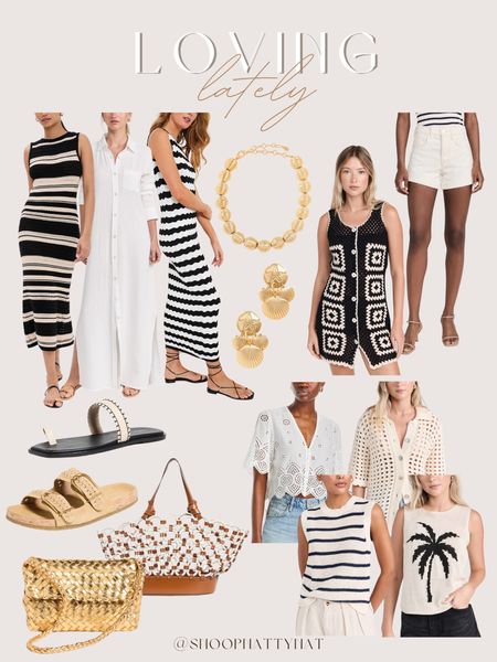 Loving lately - black and white fashion - Summer outfits - Vacation outfit ideas - Summer sandals - Summer tops - Maxi dresses - preppy fashion - summer fashion 

#LTKSeasonal #LTKStyleTip