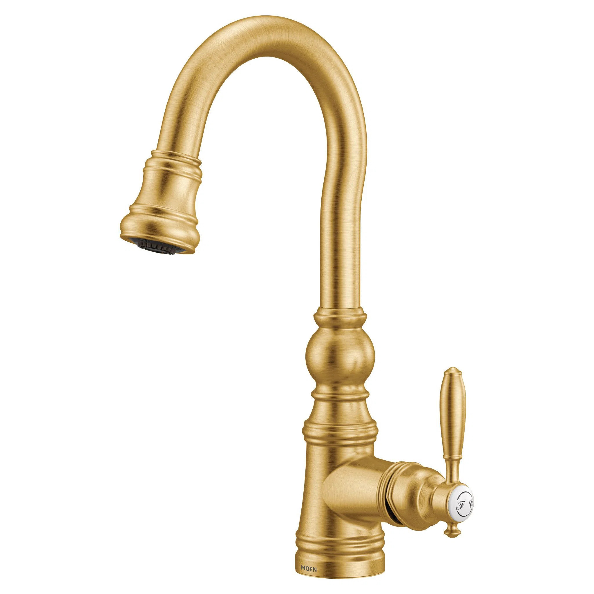 Weymouth Brushed gold One-Handle High Arc Pulldown Bar Faucet S53004BG | Wayfair North America