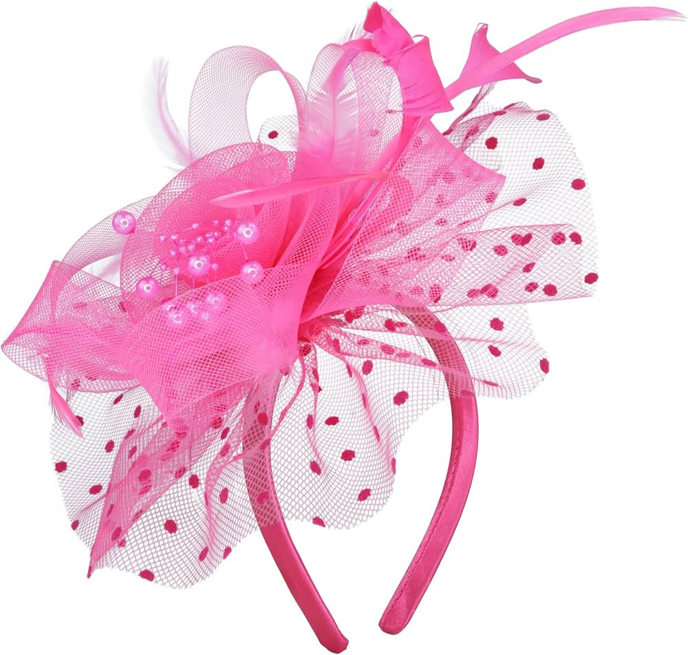 Needzo Fascinator for Women, Kentucky Derby, The Oaks, Church, and Tea Party Accessory, Headband ... | Amazon (US)