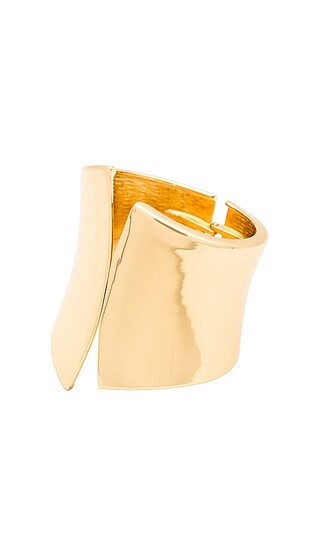 Amber Sceats Cuff Bracelet in Metallic Gold. | Revolve Clothing (Global)