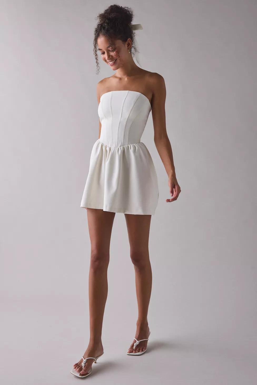 Kimchi Blue Sugar Plum Strapless Corset Mini Dress | Urban Outfitters (US and RoW)