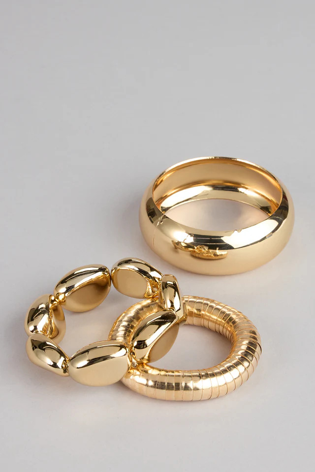 Go Bold Sculpted Statement Bracelet Set | Windsor Stores