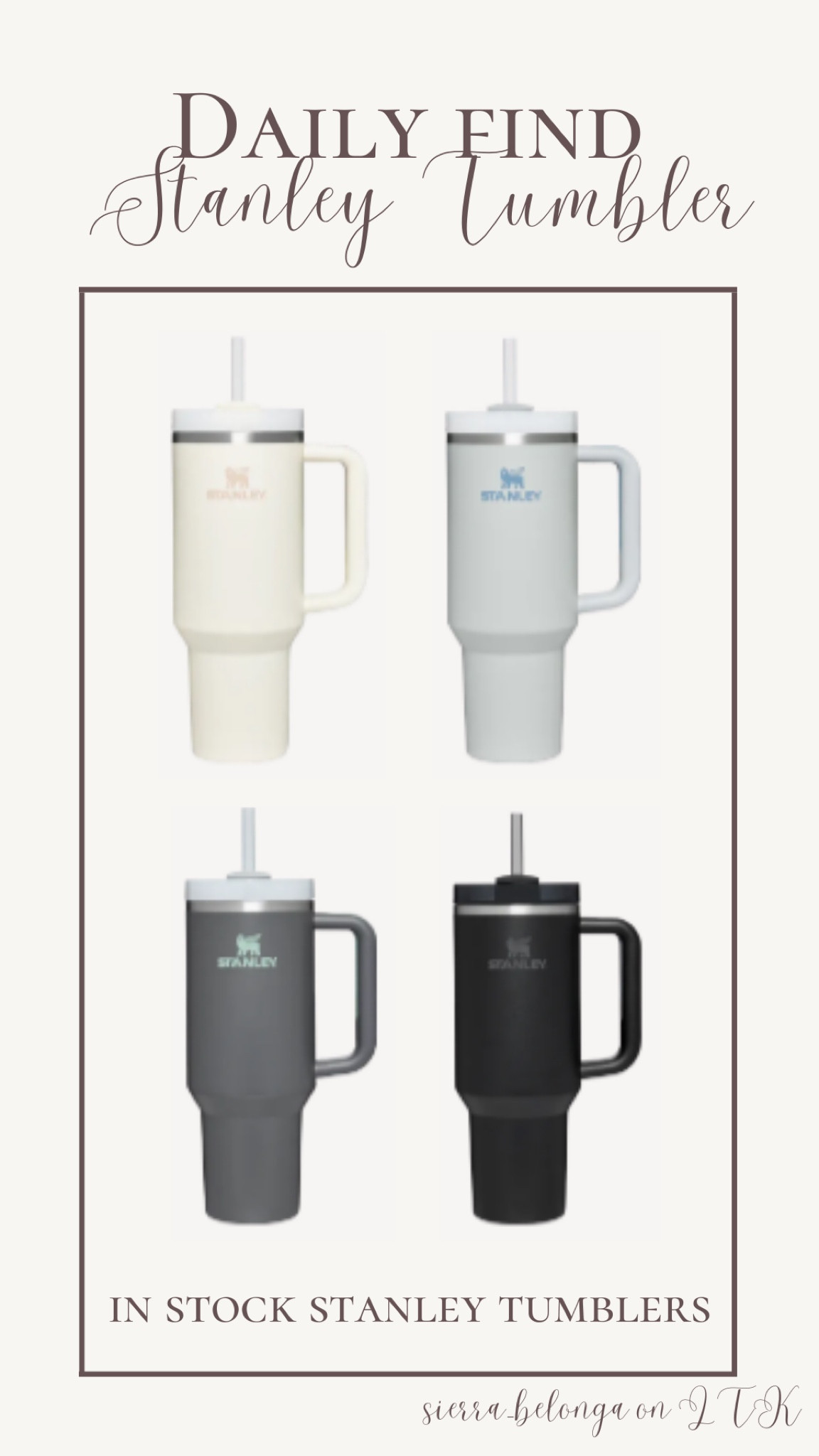 In stock Stanley Tumblers! 

#LTKGiftGuide #LTKHoliday #LTKFind