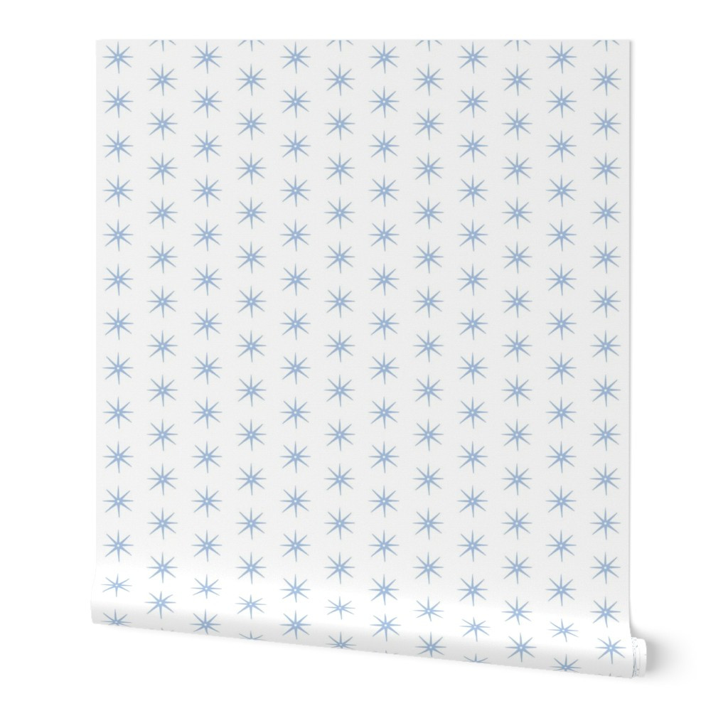 Light Blue AND white STARS Wallpaper | Spoonflower | Spoonflower