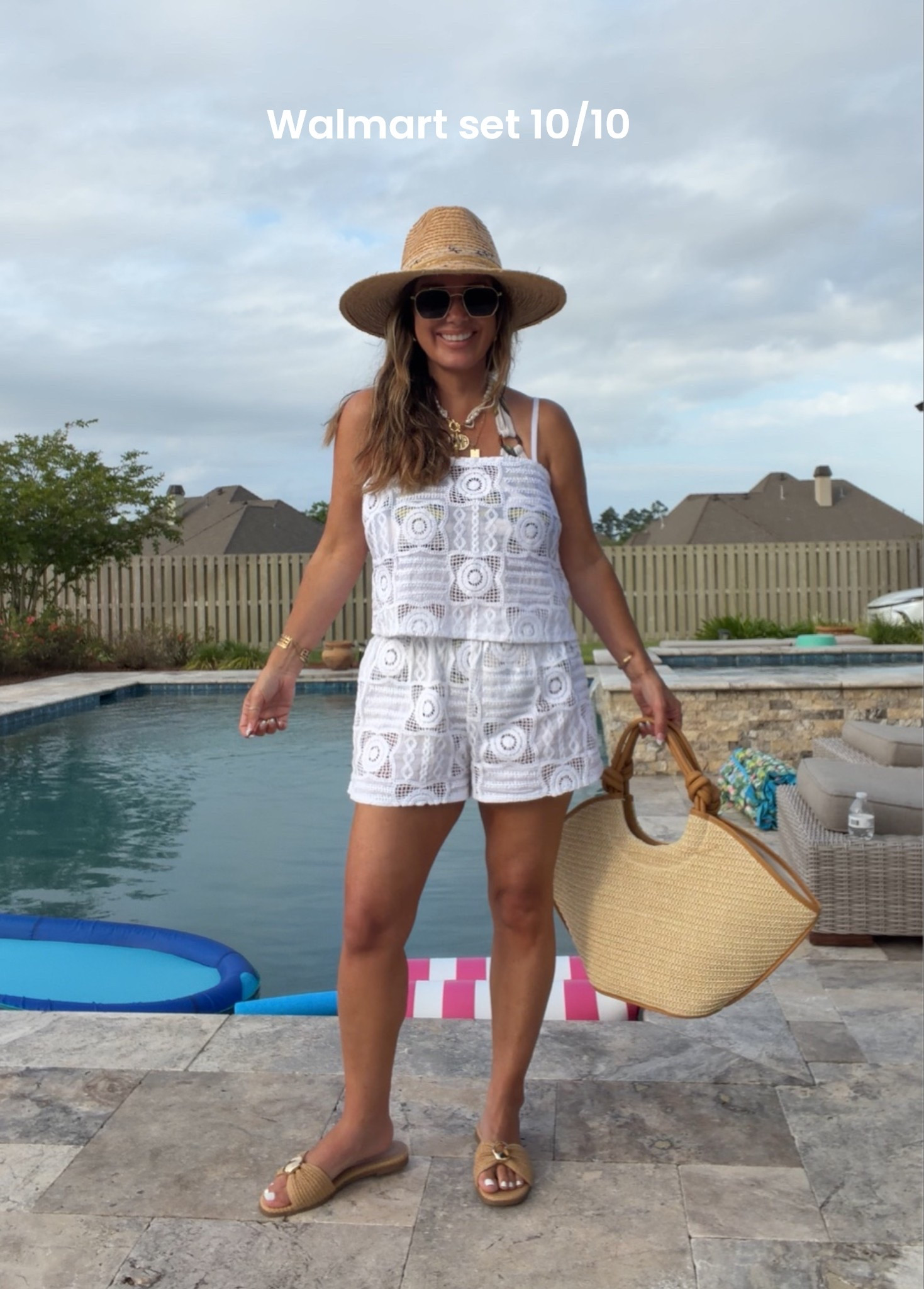 This Walmart set is almost sold out!! Love it so much. It’s a coverup but bought a tube top and short spandex to wear under it. 
Have it in RED too!! The red is so cute!! 
Wearing size medium in both.

#LTKootd #LTKOver40 #LTKSeasonal

#LTKmomlife #LTKMidsize #LTKdayinmylife