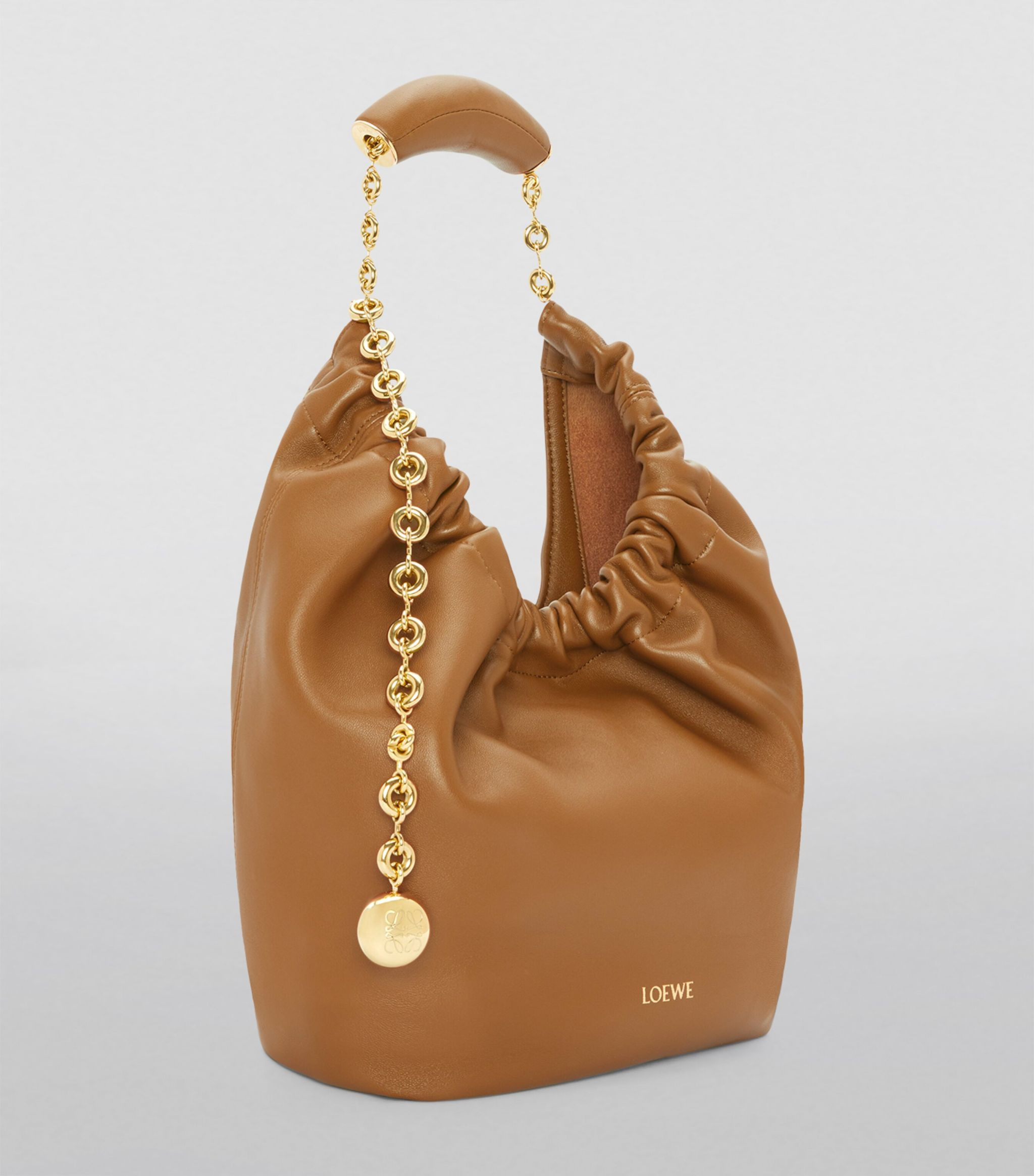 Small Leather Squeeze Top-Handle Bag | Harrods