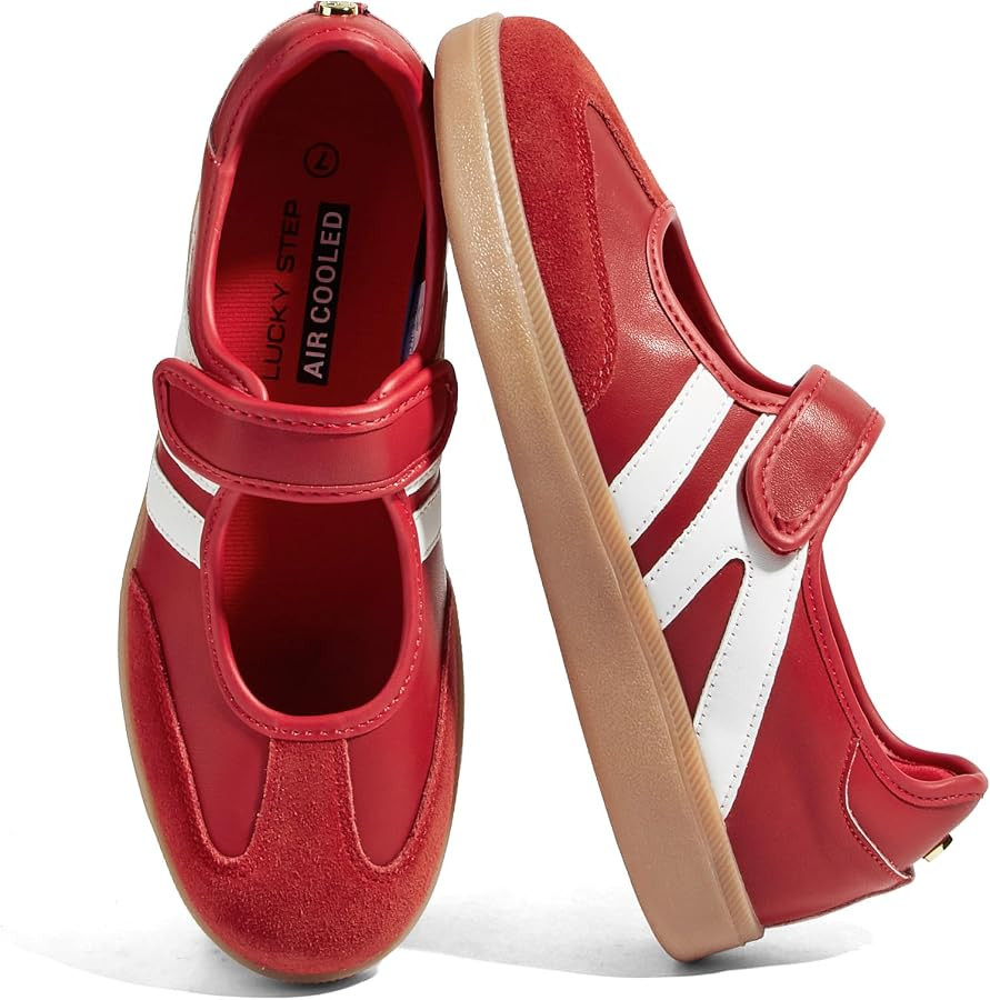 LUCKY STEP Women Gum Thin Sole Fashion Sneakers | Amazon (US)