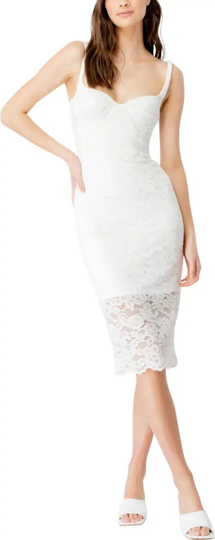 Bardot Cleo Sleeveless Lace Midi Dress | Nordstrom | Nordstrom