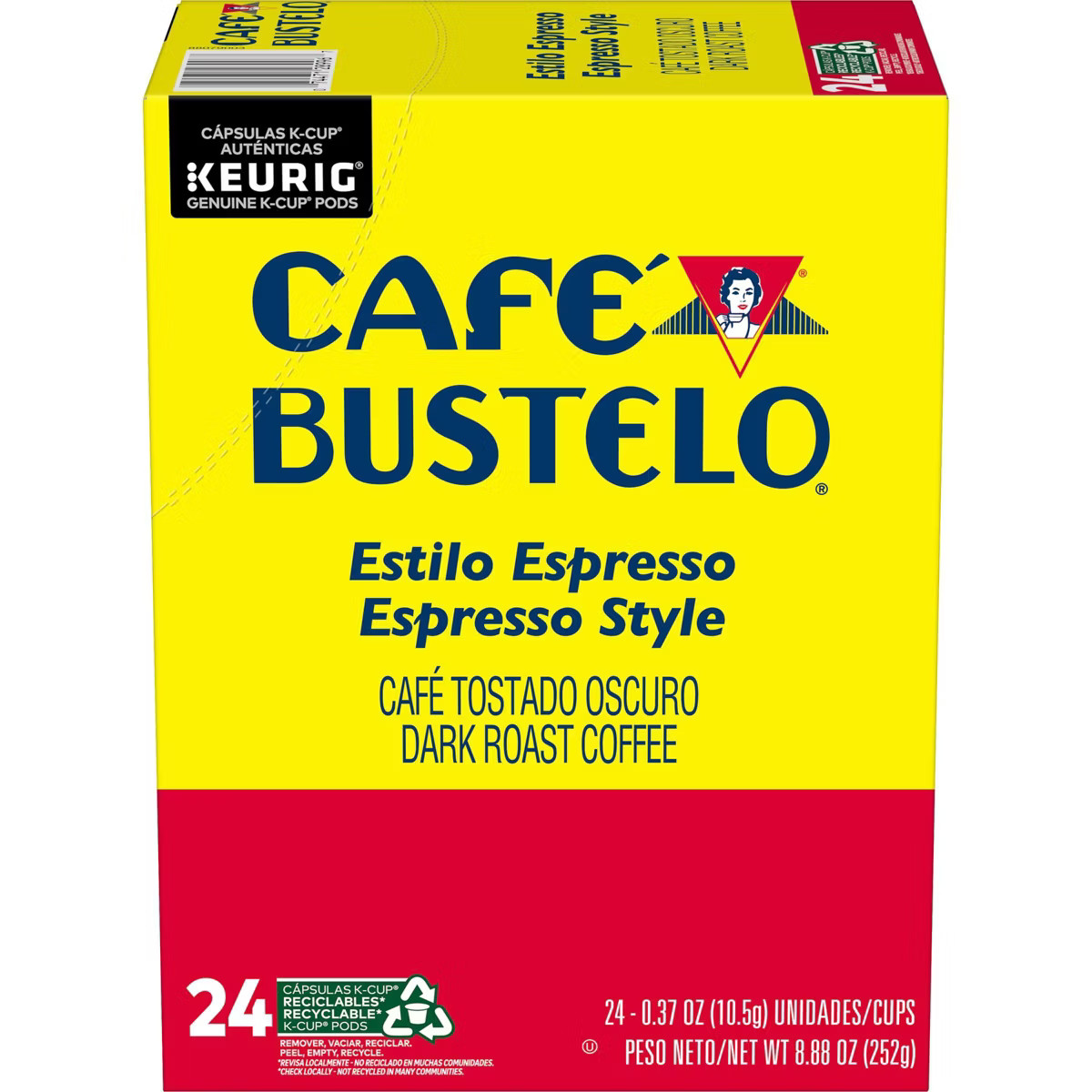 Cafe Bustelo Espresso Dark Roast Coffee  Pods - Keurig K-Cup Pods | Target