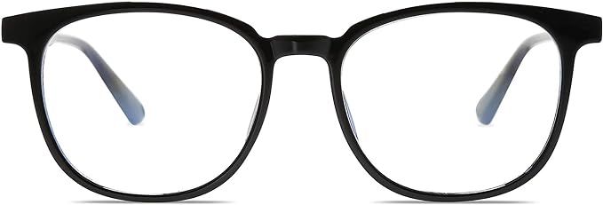 SOJOS Classic Square Blue Light Blocking TR90 Glasses Prescriptionable Eyewear Frame SJ5077 | Amazon (US)