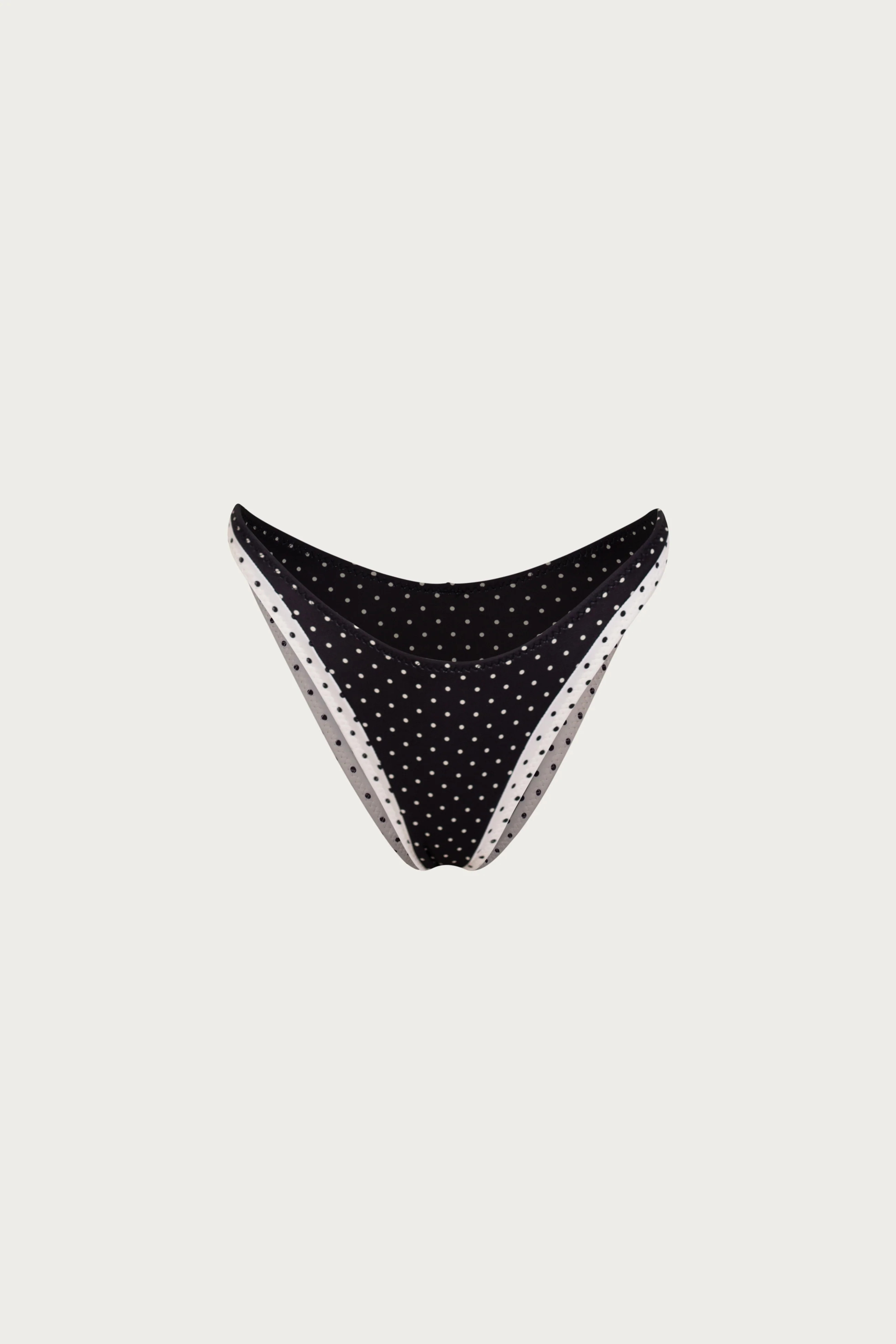 90s Bottom (Black Cream Polka Dot/Cream) | SAME