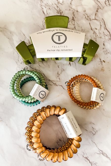 Getting my hair ready for fall with these fall Teleties. These are my favorite hair ties that don’t crease your hair and I do love the hair clips too. 

#LTKbeauty #LTKunder50 #LTKstyletip