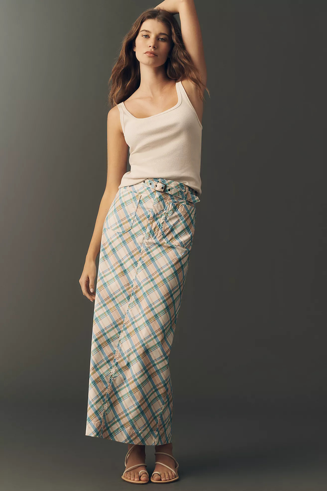 Colette Plaid Maxi Skirt by Maeve | Anthropologie (US)