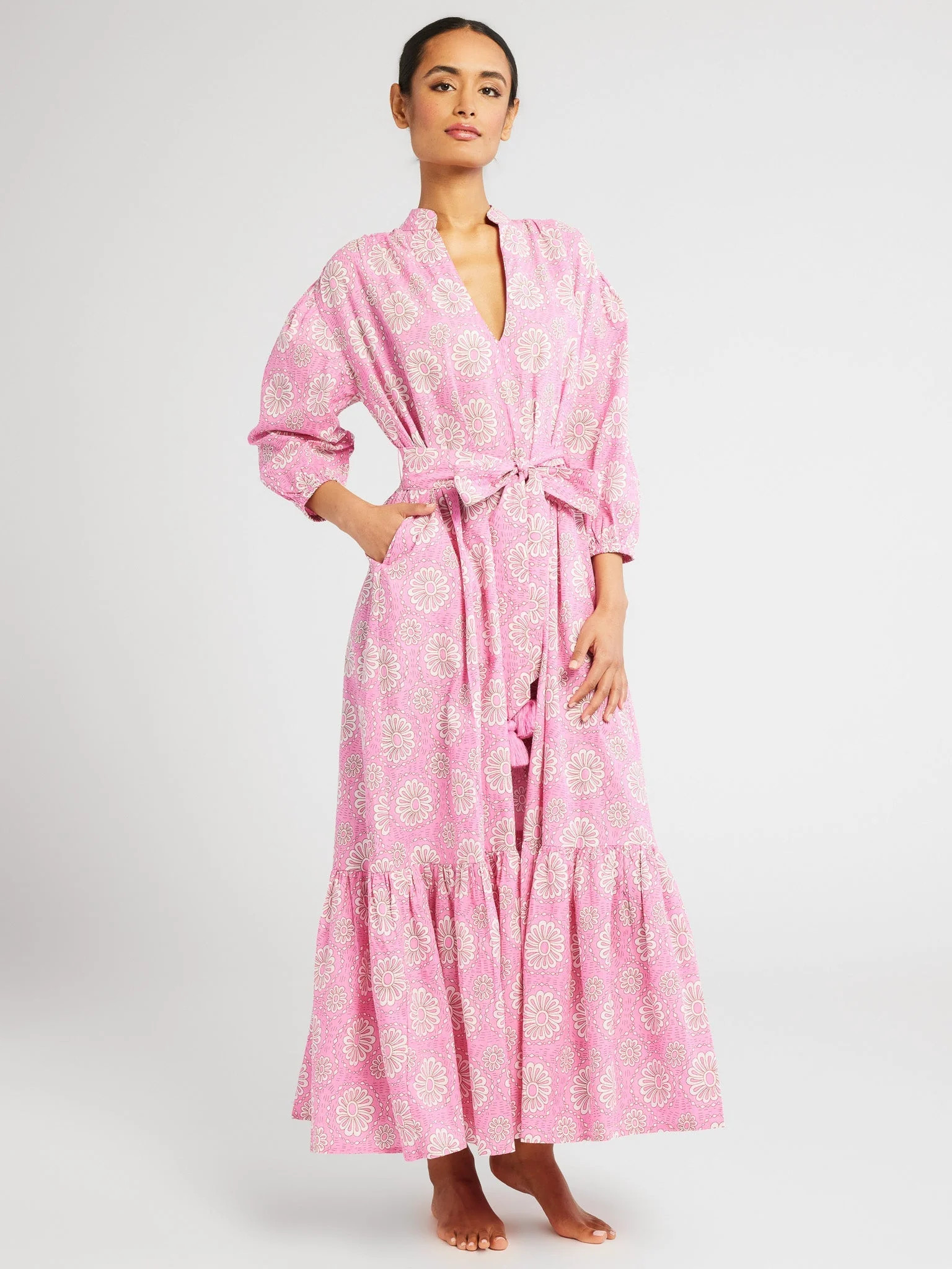 Shop Mille - Ada Dress in Pink Daisy | Mille
