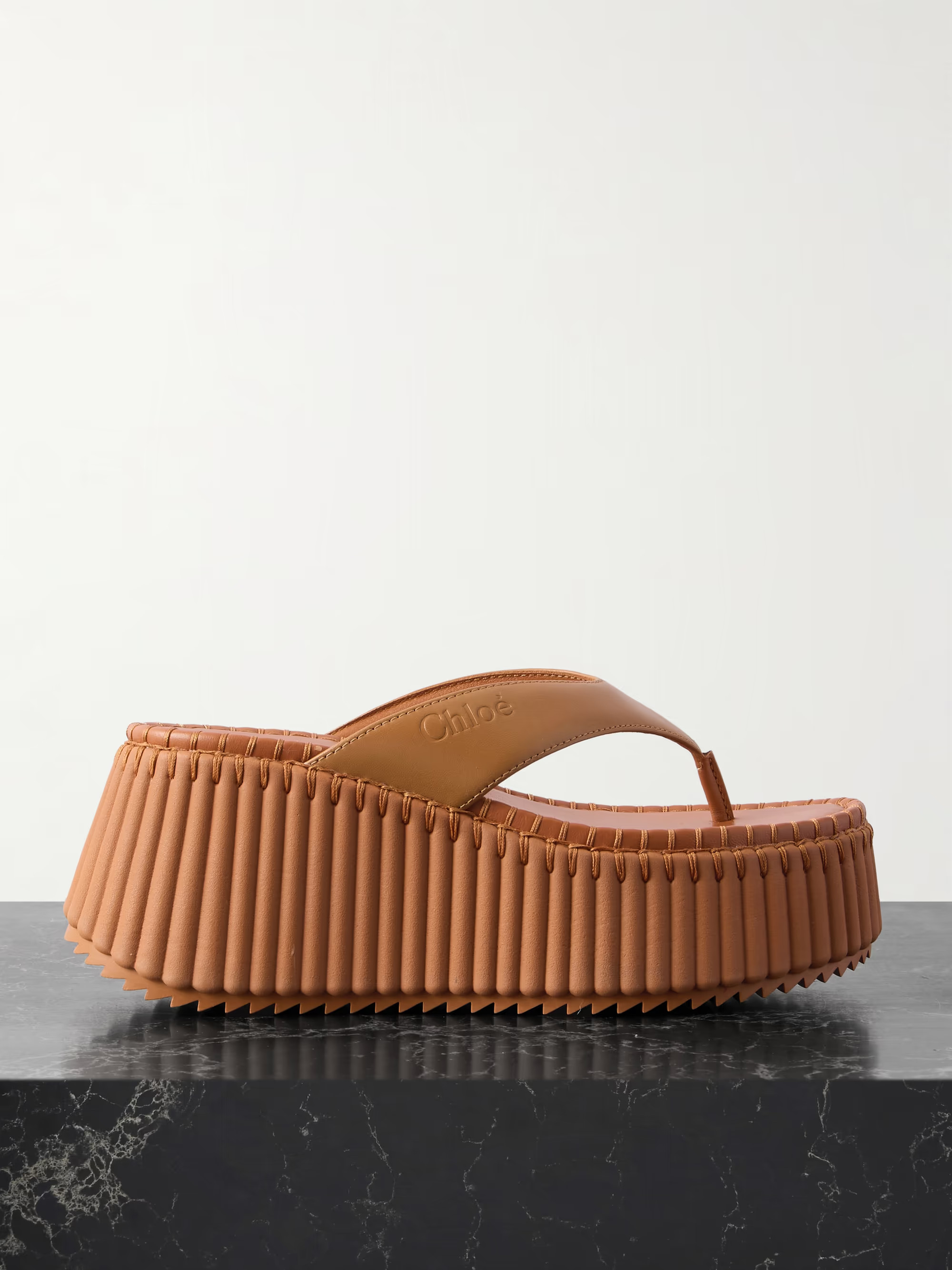 Nama leather platform flip flops | NET-A-PORTER APAC
