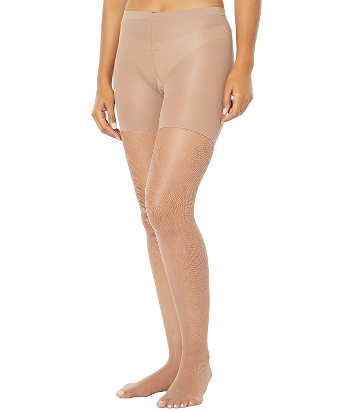 Spanx Micro-Fishnet Midthigh Shaping Tights | Zappos