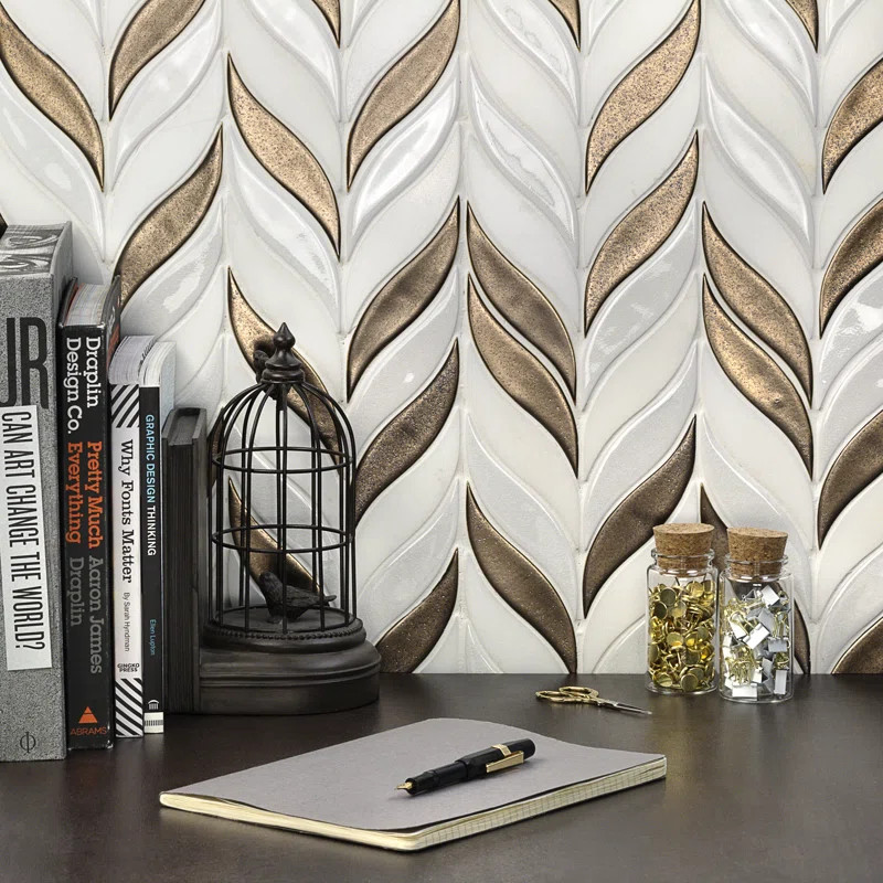 Delphi Sprig 2" x 3" Ceramic Mosaic Wall Tile | Wayfair North America