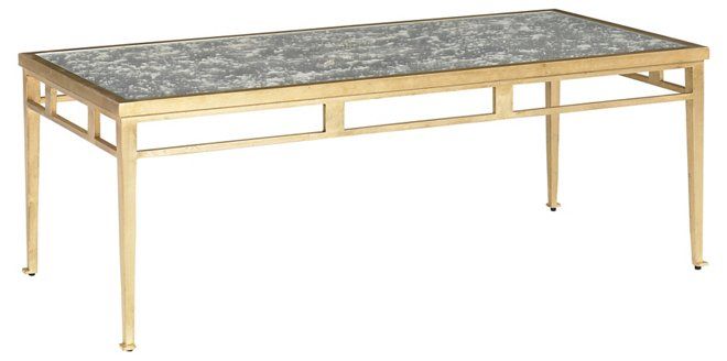 Corbu Coffee Table, Gold | One Kings Lane