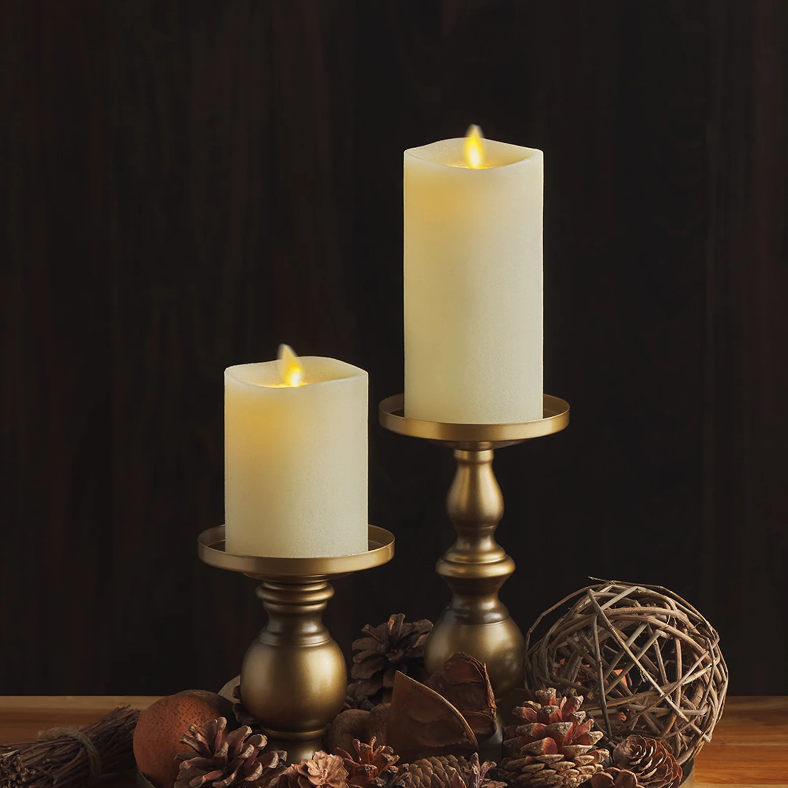 Chalky Ivory Flameless Candle Pillar | Luminara