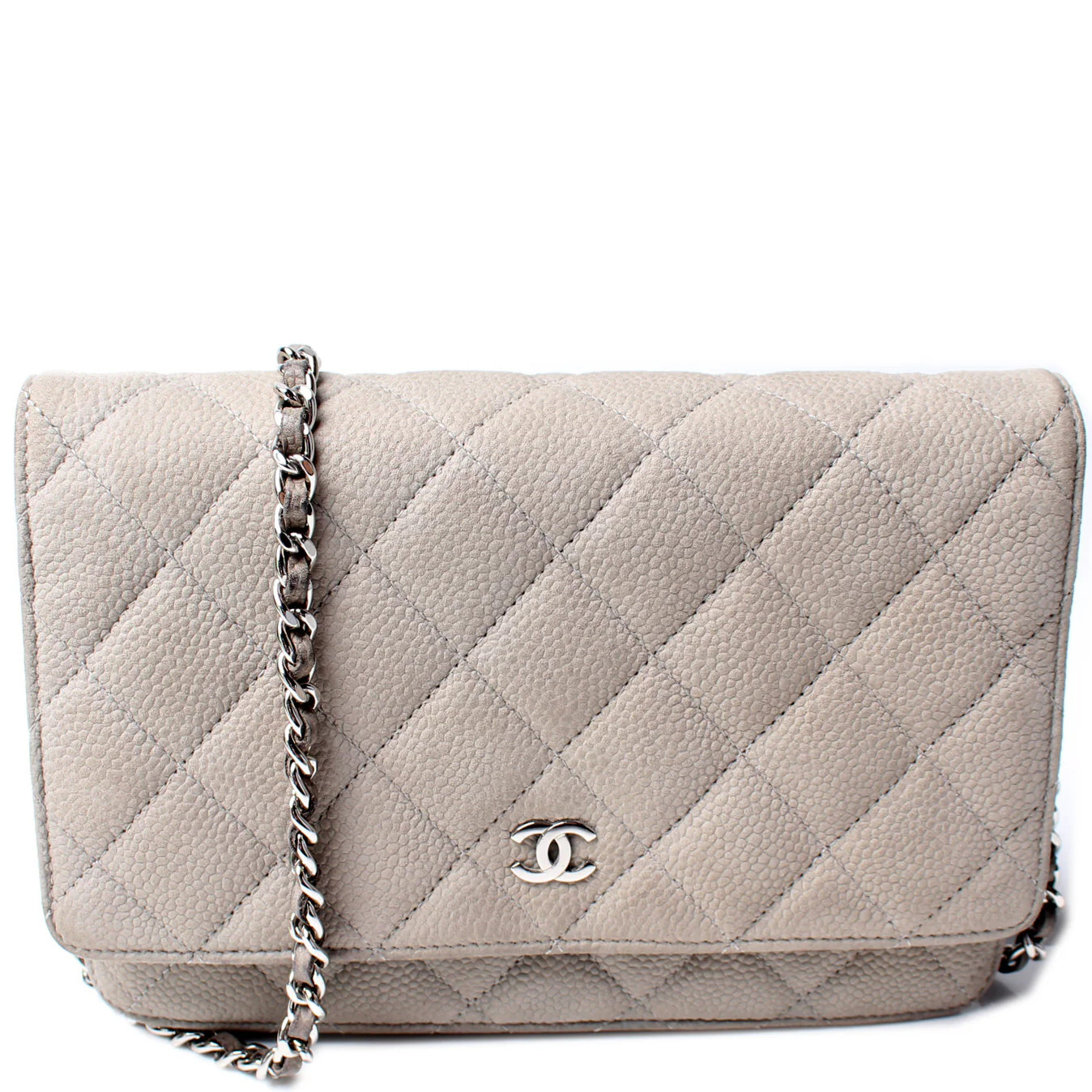 WOC Classic Quilted Matte Caviar | Keeks Designer Handbags