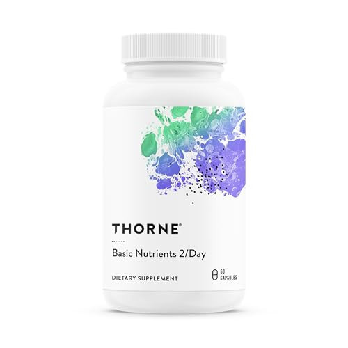 THORNE - Basic Nutrients 2/Day - Comprehensive Daily Multivitamin with Optimal Bioavailability - Vitamin & Mineral Formula - Gluten, Dairy & Soy-Free - 60 Capsules - 30 Servings | Amazon (US)