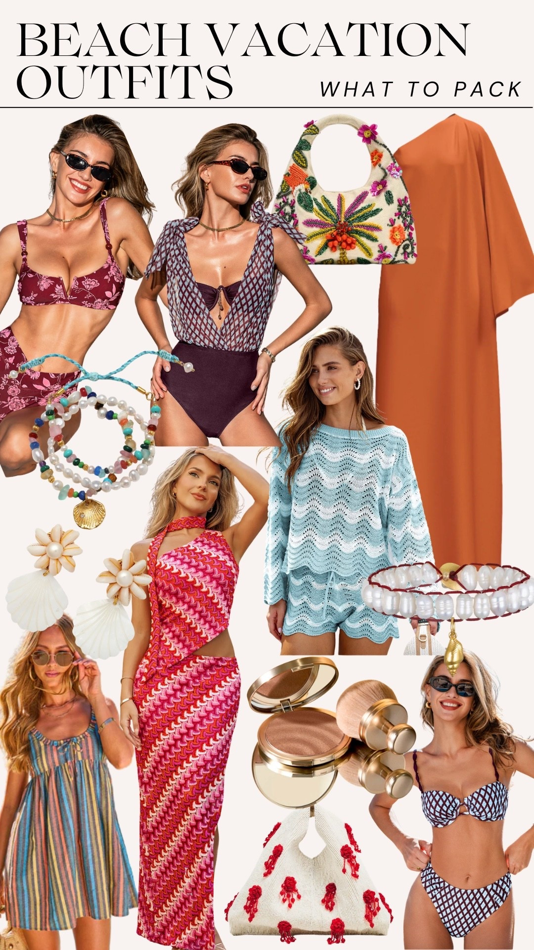 What to pack for your next beach vacation! These are all gorgeous and fun colorful looks! ☀️👙⛱️🏖️

#LTKootd #LTKTravel #LTKSwim