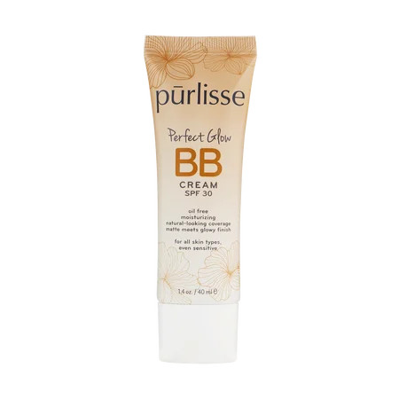 Purlisse BB Cream SPF 30 Perfect Glow Oil-Free Sensitive Skin (1.4 oz) (40 ml) - Medium | Walmart (US)