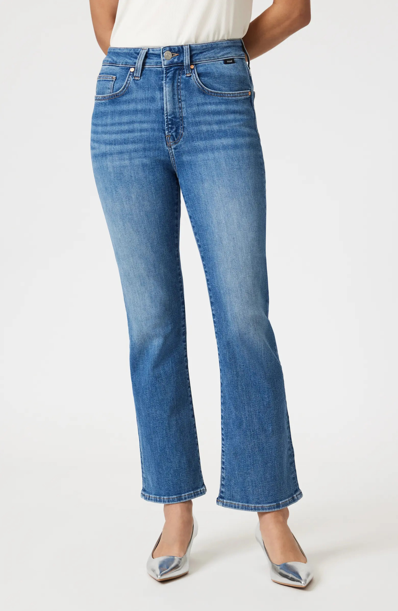 Anika High Waist Crop Flare Jeans | Nordstrom