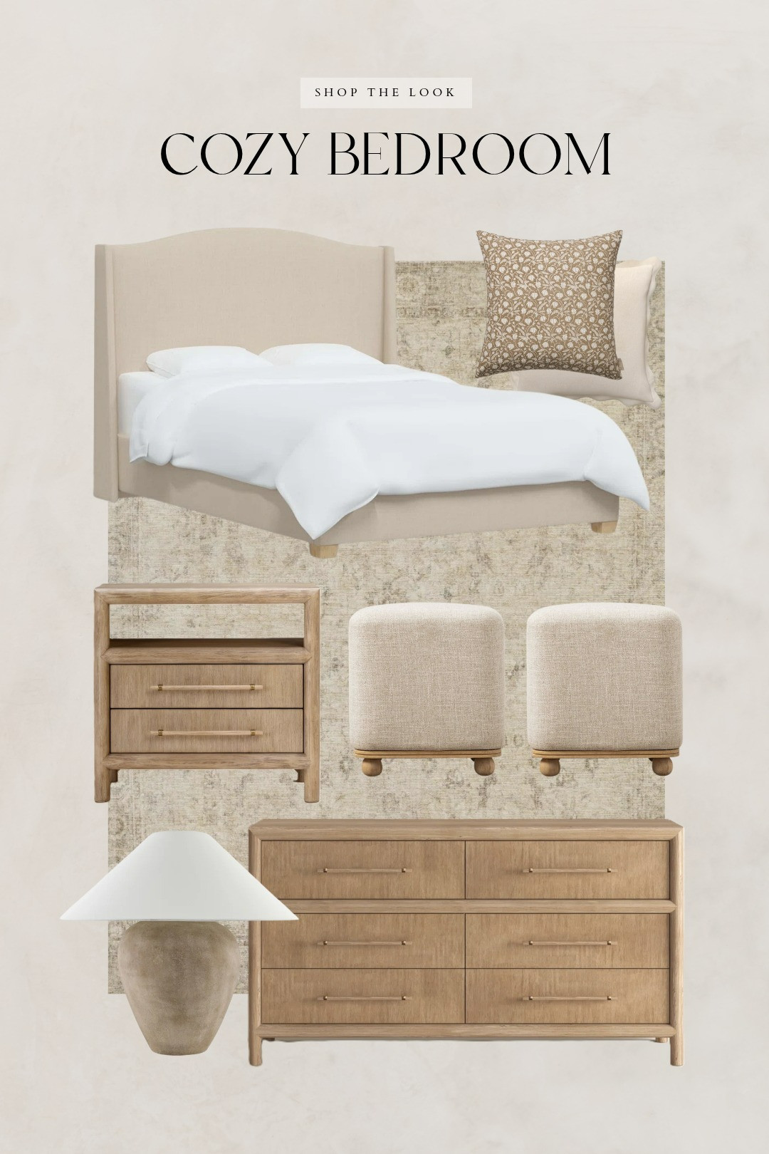 Cozy, neutral, bedroom refresh 🤍

bed, nightstand, dresser, table lamp, area rug, throw pillows, bedroom furniture, bedroom inspo, nightstand lamp, nightstand decor, nightstand styling, bedroom dresser, cozy lamps 

 #LTKHome #LTKSaleAlert