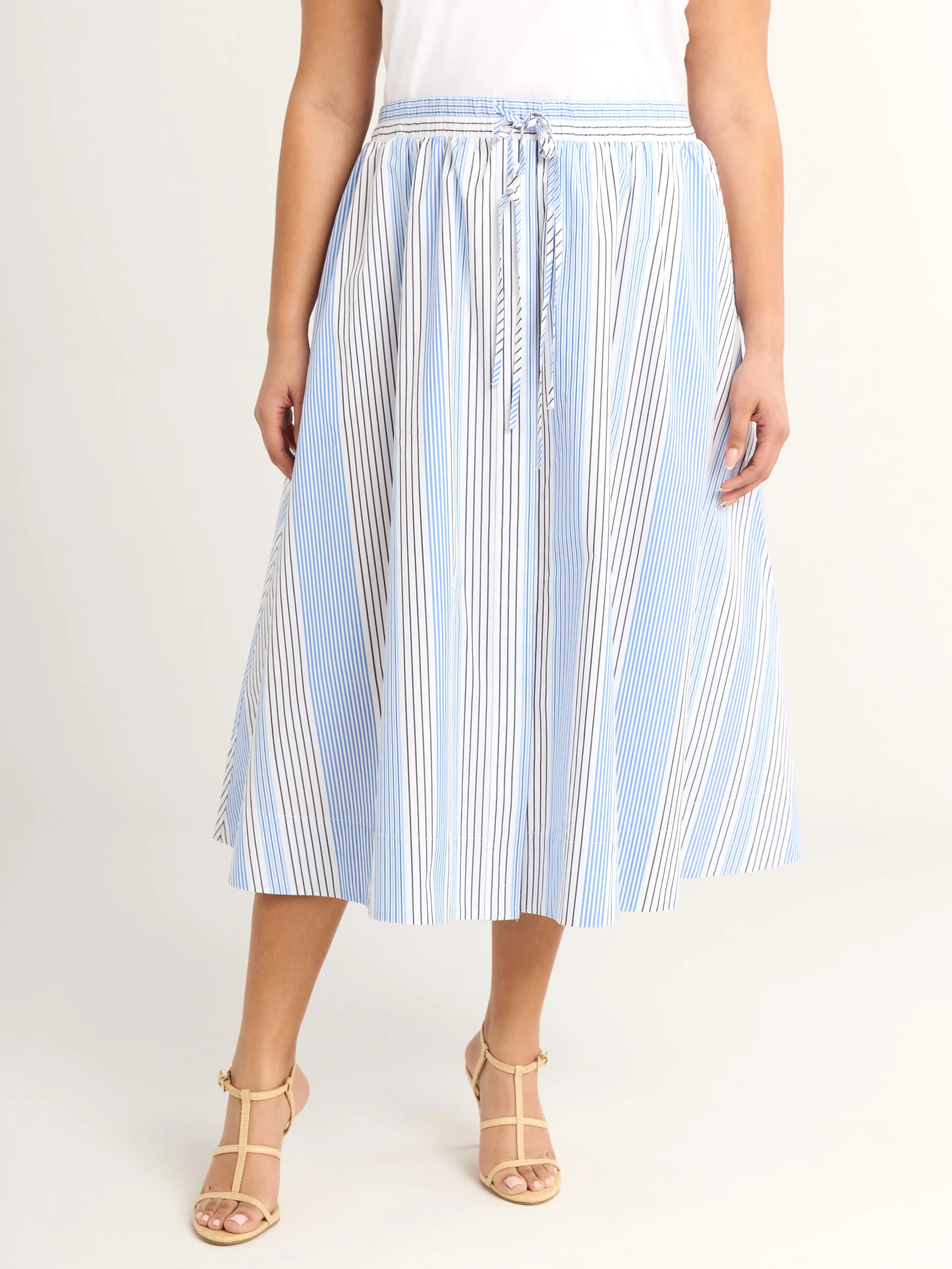 Free Assembly Women's and Women's Plus  Tie Front Cotton Maxi Skirt, XS-4X | Walmart (US)