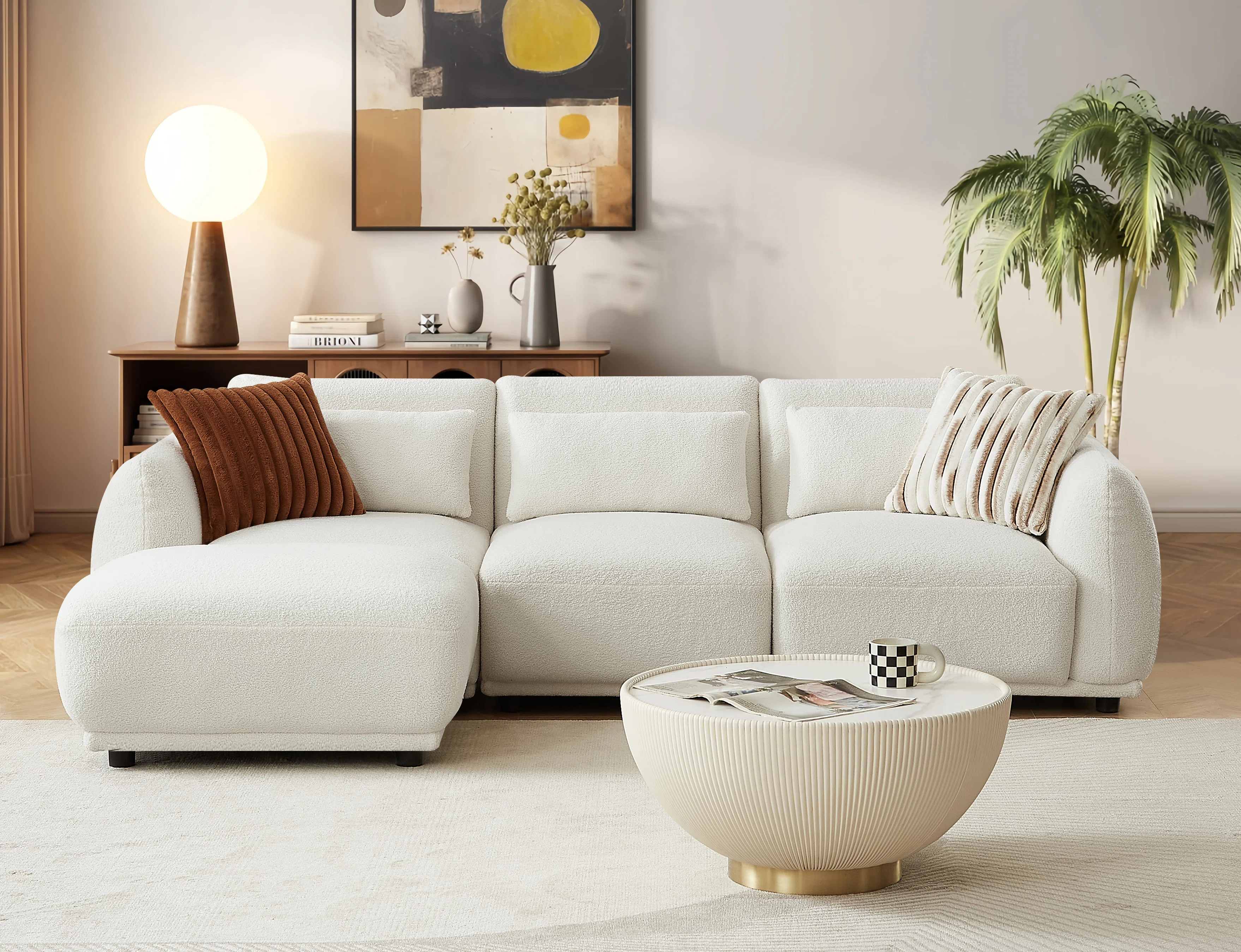 Ballyrobert 4 - Piece Upholstered Sectional | Wayfair North America