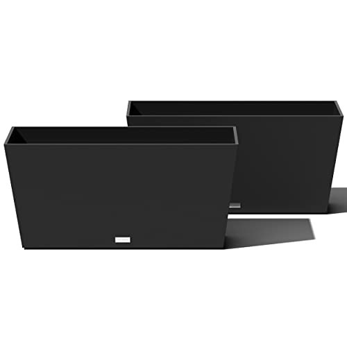 Veradek Pure Series Midori Trough Planter - Large Rectangular Planter for Outdoor Deck/Porch | Durable All-Weather Use with Drainage Holes | Modern Decor for Shrubs, Flowers, Small Plants | Amazon (US)