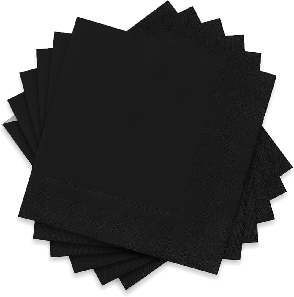 60 Pack Cocktail Napkin 2-Ply Dessert Napkins Folded 5 x 5 Inches Disposable Napkins for Dinner W... | Amazon (US)