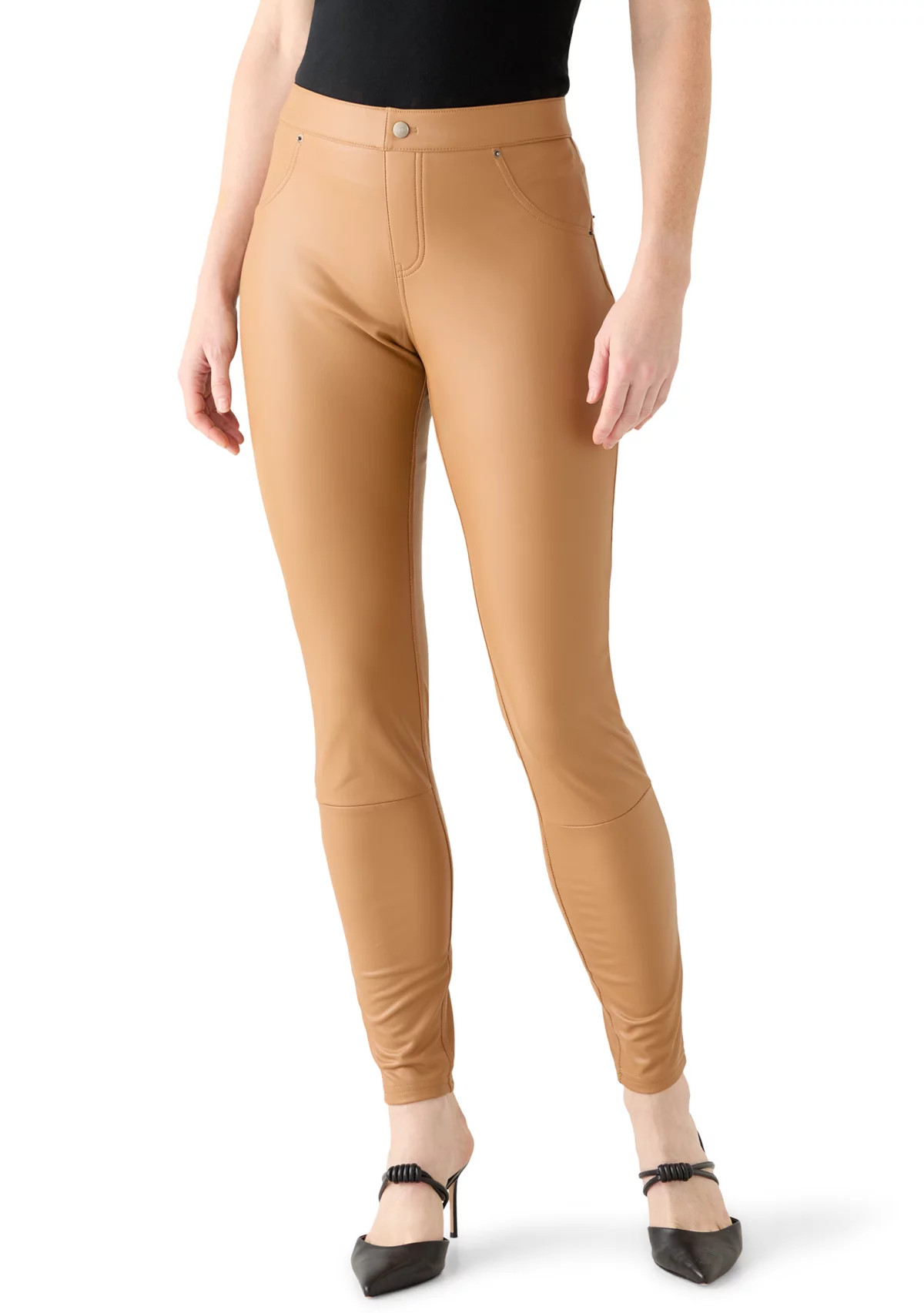 HUE®Leatherette Leggings | Belk