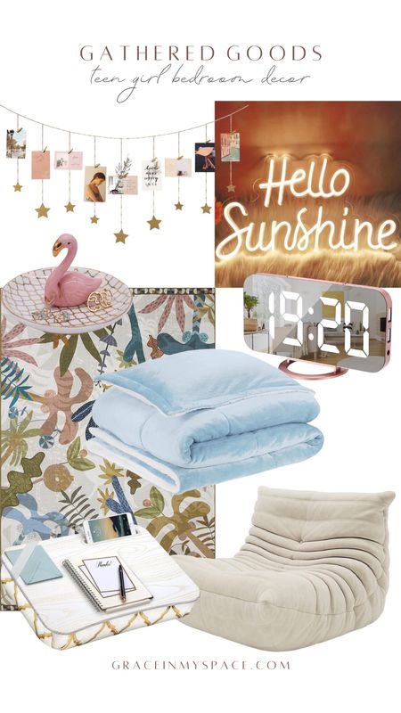 Check out this cute round up of teen girl bedroom decor featuring a neon sign, beautiful area rug, mink comforter, cozy chair and more!


#LTKhome #LTKunder100 #LTKkids