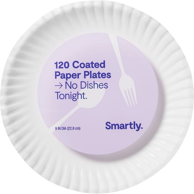 Coated Disposable Paper Plates - 9" - Smartly™ | Target