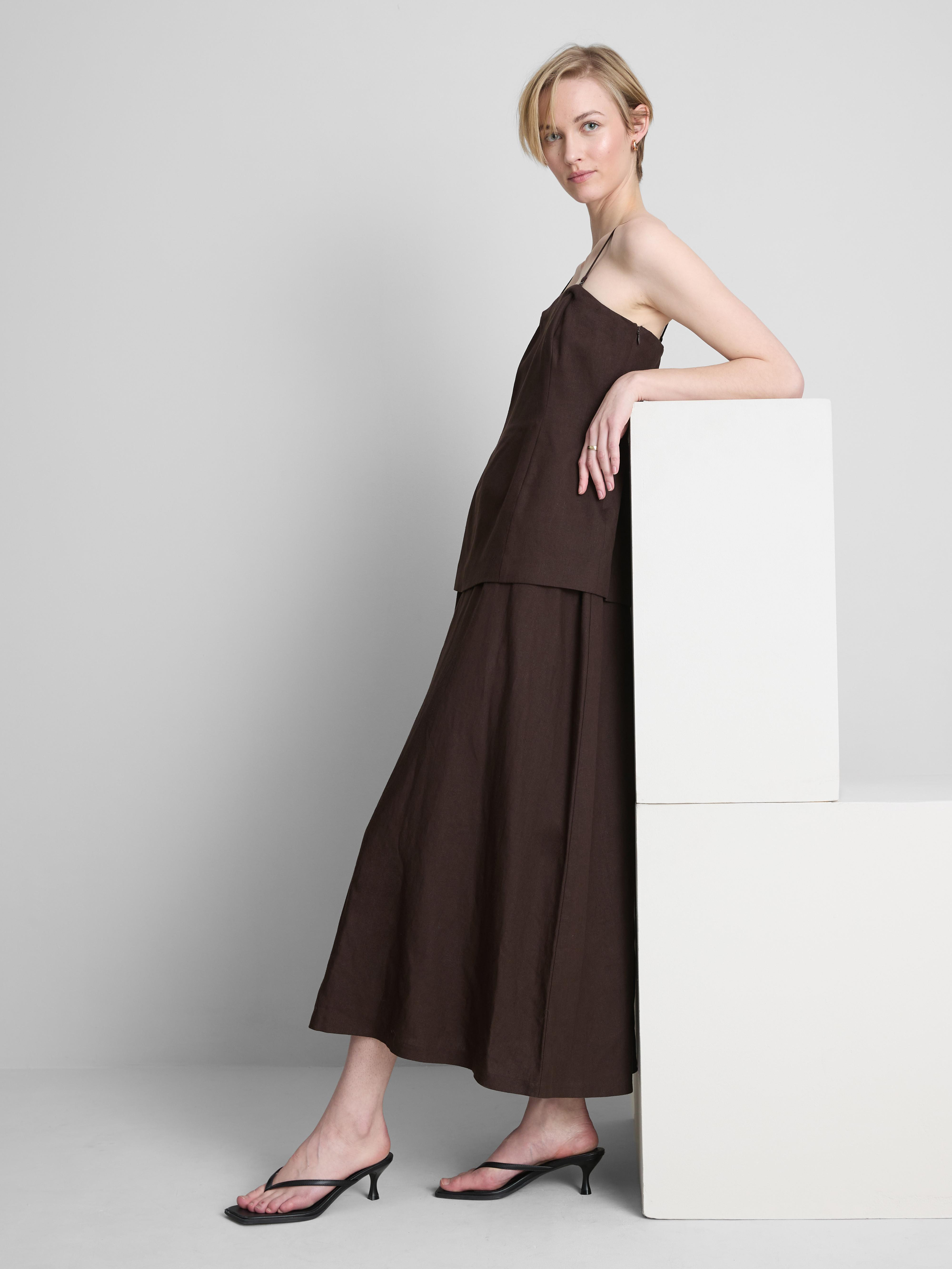 The Edit Linen Blend Tiered Midi Dress | Primark UK