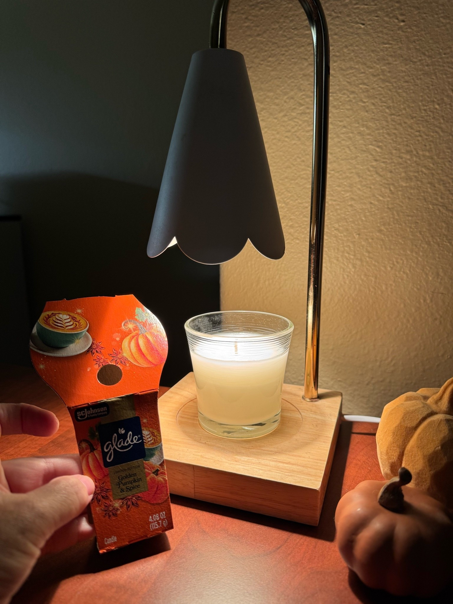 Smells like fall in here! 

Candle lamp. Pumpkin spice candle.

#LTKmorningroutine #LTKselfcare #LTKSeasonal