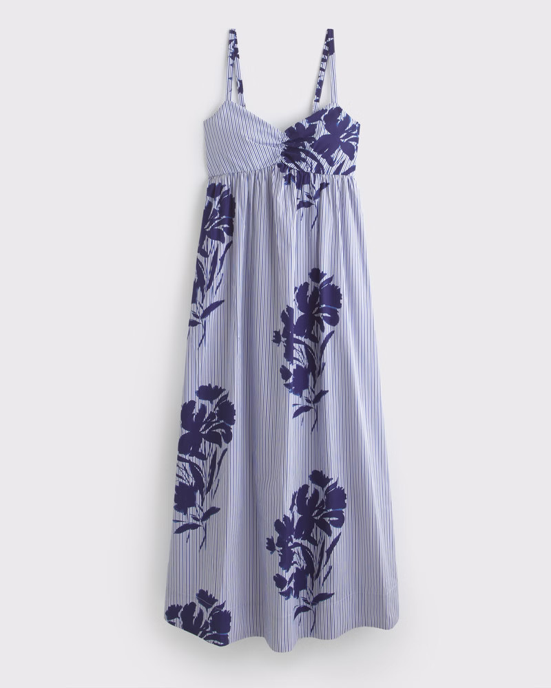 Sweetheart Babydoll Maxi Dress | Abercrombie & Fitch (US)