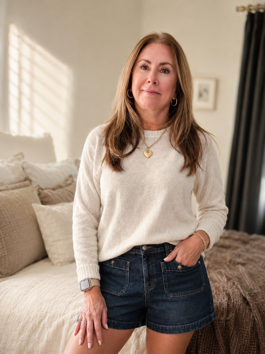Neutral, comfy, and effortless ✨ This lightweight sweater is perfect for those in-between temperatures, and these denim shorts have the best fit. An easy outfit you can wear from the beach to brunch.

Amie Pagan, J crew factory, Loft denim, casual vibes, summer style

#LTKootd #LTKTravel #LTKSeasonal